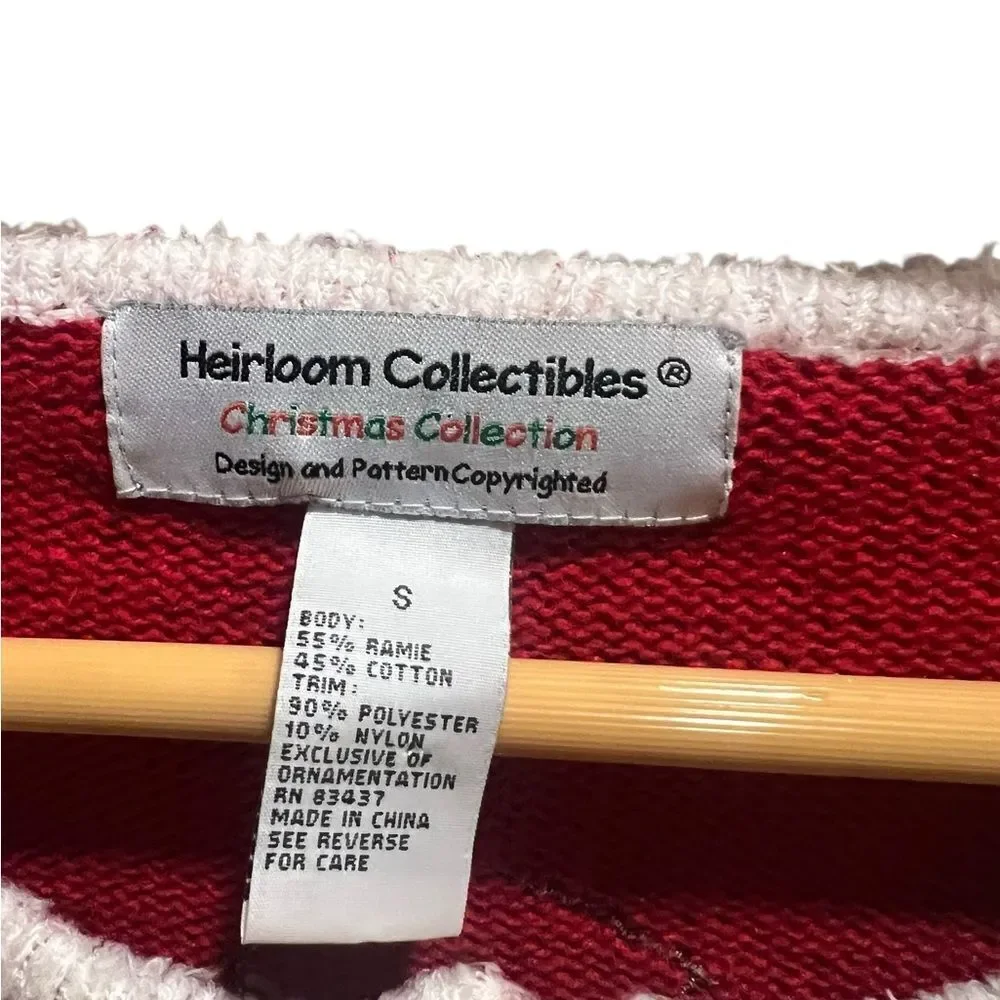 🎄 Heirloom Collectibles Christmas Snowman Cardigan Sweater – Women’s Small